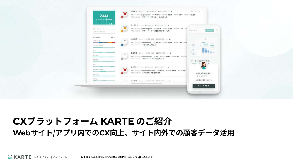 資料: KARTE概要資料