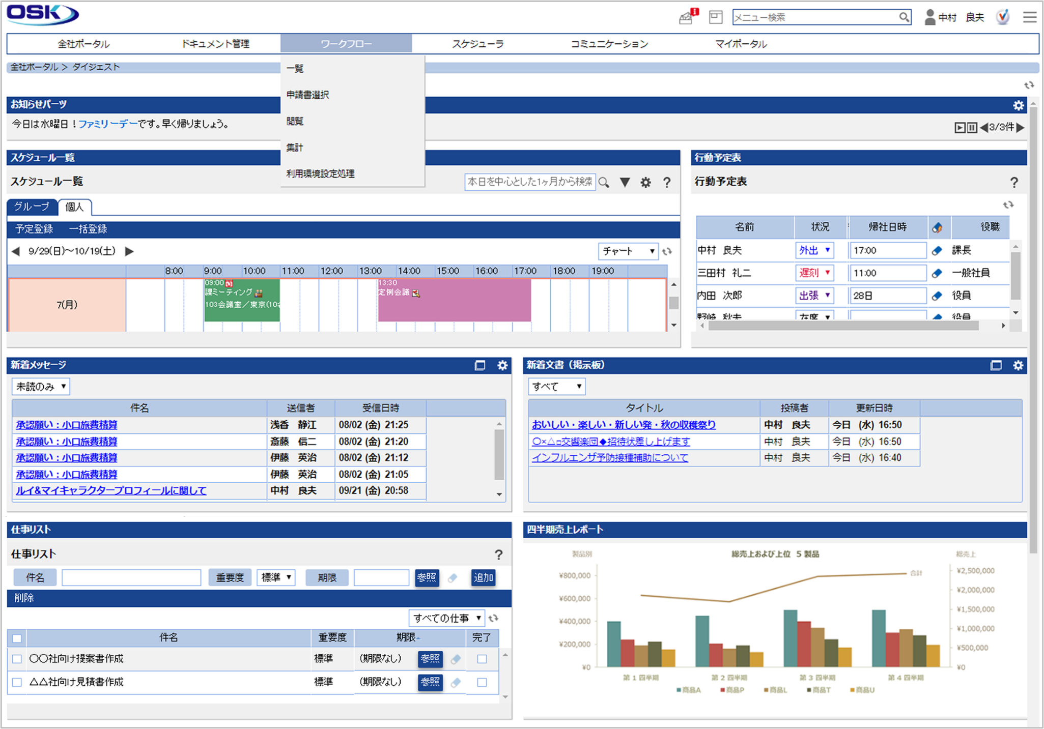 日々の仕事の「入口」に最適なポータル