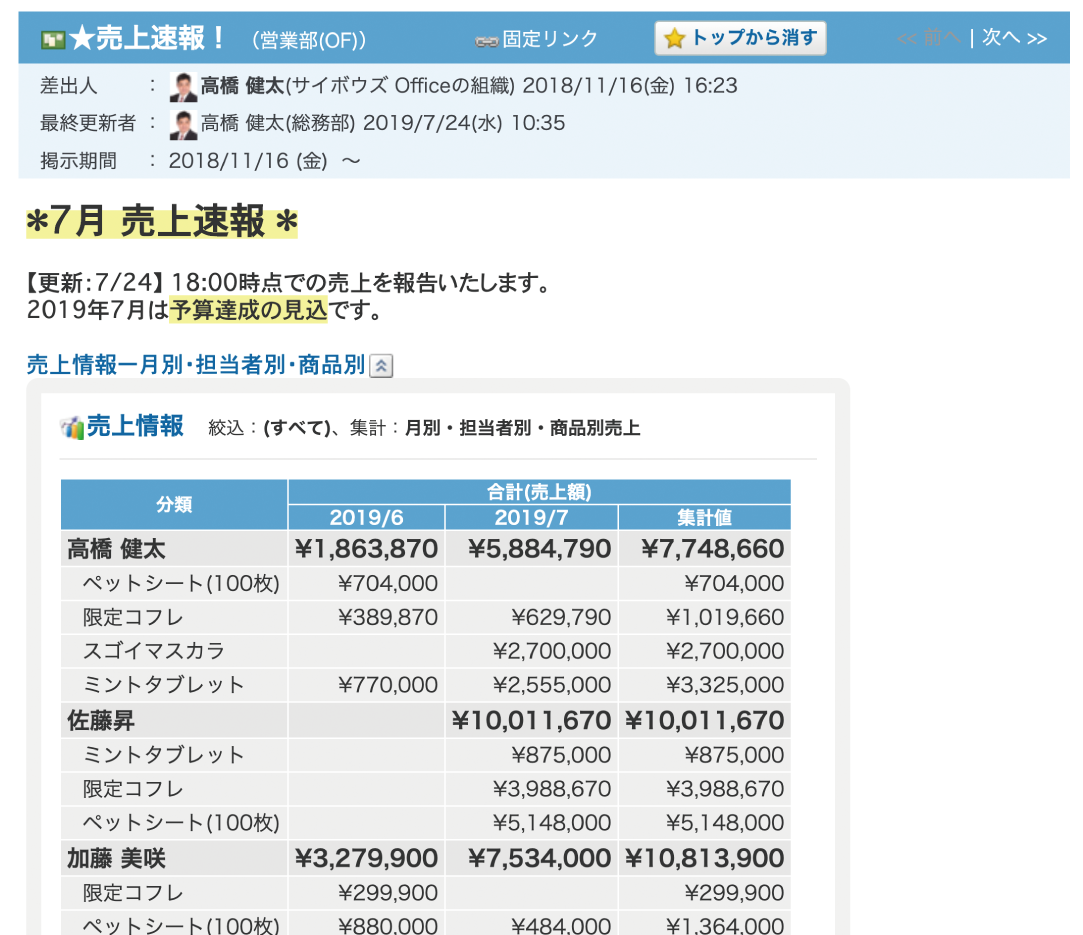 確実に全ユーザーへ通達できる掲示板