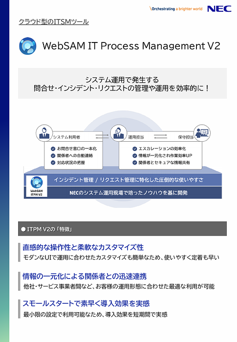 資料: WebSAM IT Process Management V2_リーフレット_1.0 (1)