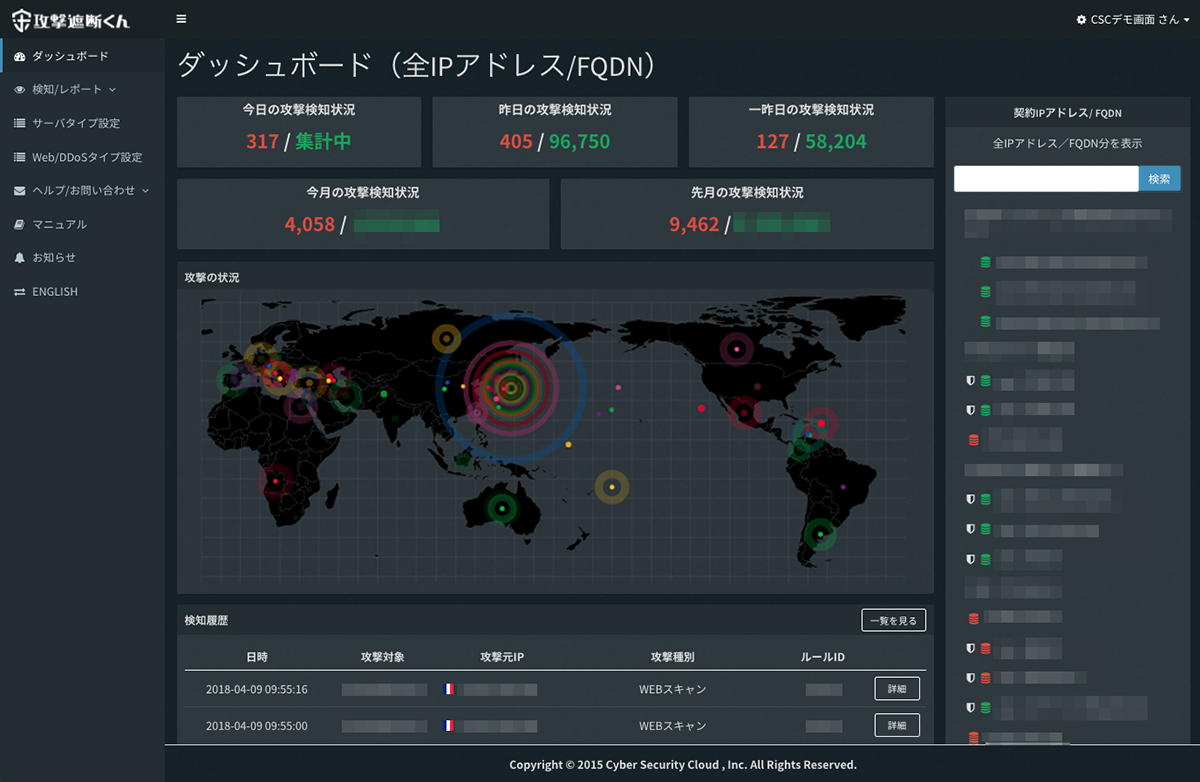 わかりやすい日本語の管理画面