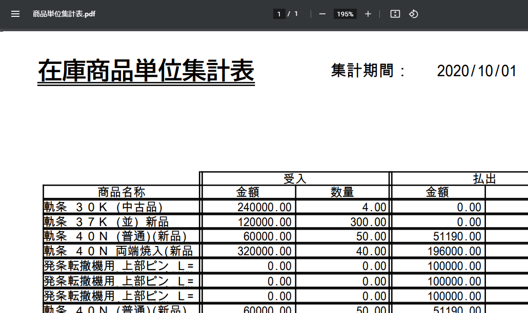 貯蔵品在庫管理