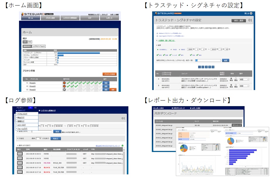 Proxy Edition　　　　　　　　　　　　サービス画面