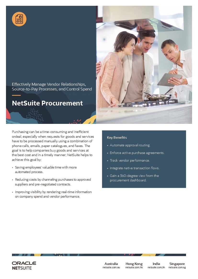 資料: NetSuite Procurement