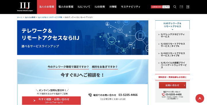 IIJ GIOリモートアクセスサービス