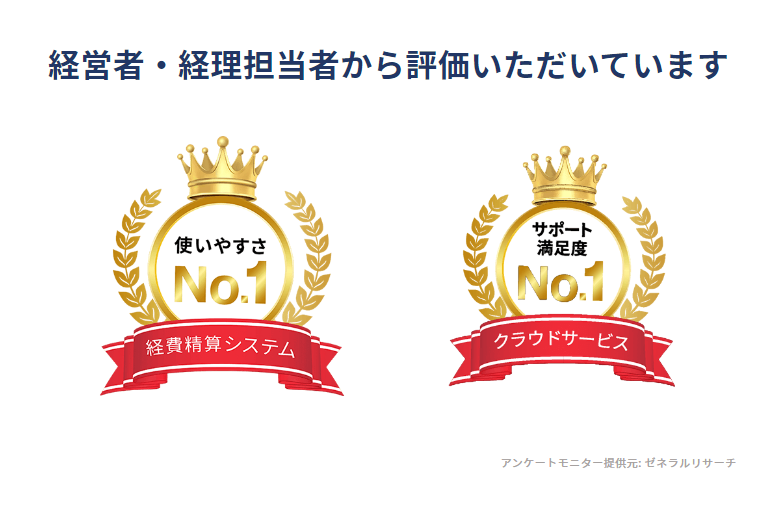 使いやすいさNo.1経費精算システム