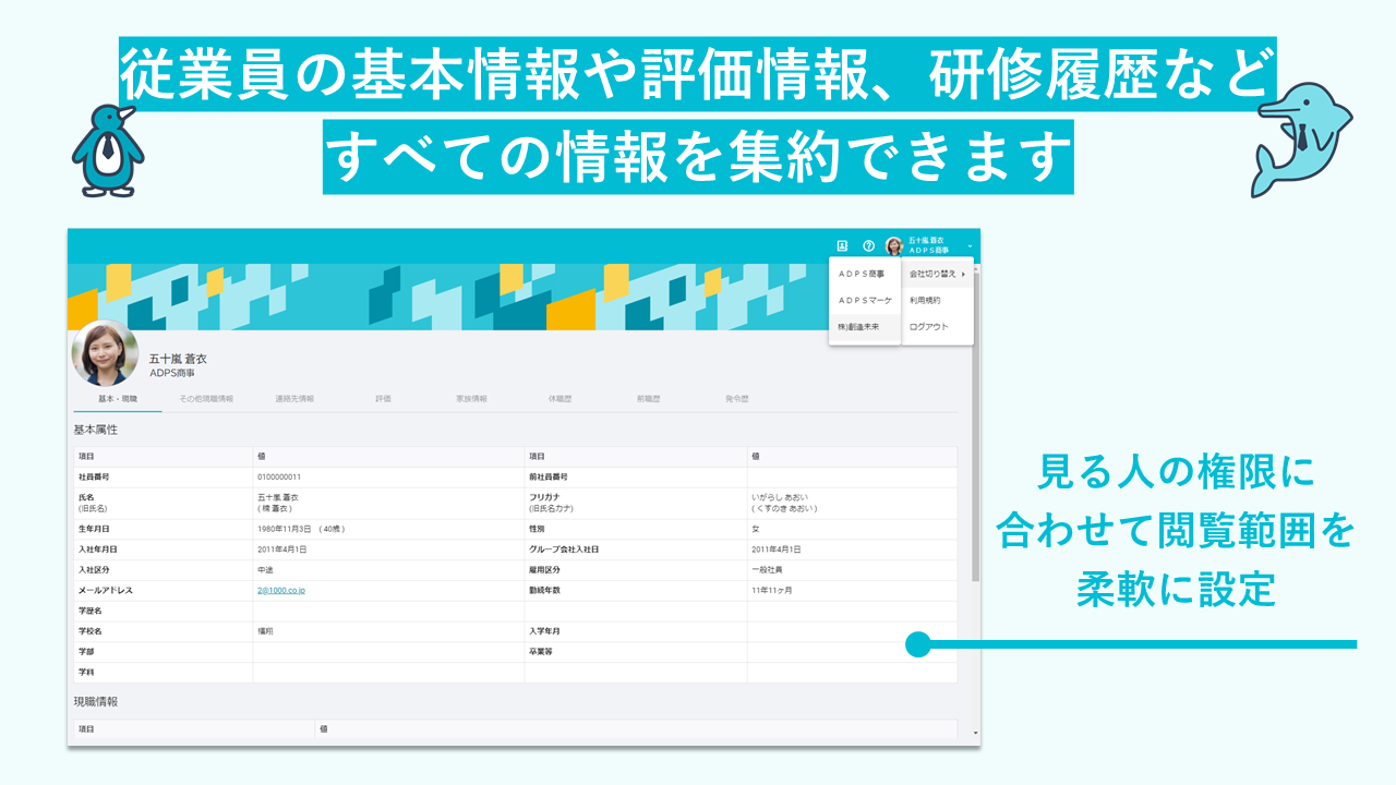 戦略人事に必要なデータを一元化