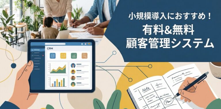 小規模店舗や個人事業向け顧客管理システム比較！選び方や導入事例も解説