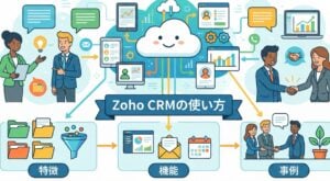 Zoho CRMの使い方 | 特徴・機能・事例なども紹介