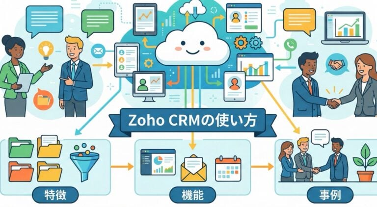 Zoho CRMの使い方 | 特徴・機能・事例なども紹介