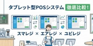 スマレジ×エアレジ×ユビレジ | タブレットPOSレジ＆システムの評判・価格・シェアを比較