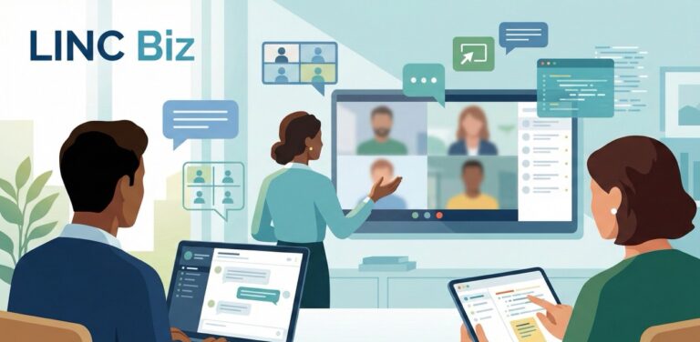 LINC Biz（リンクビズ）とは？チャットとビデオ会議がオールインワンで利用可能なコミュニケーションツール