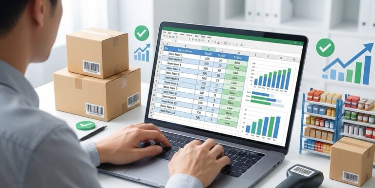 Excel（エクセル）在庫管理表の作り方 | テンプレート無料DL方法