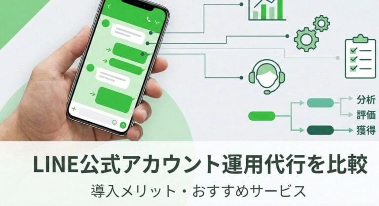 LINE公式アカウント運用代行サービス比較！導入メリット・選び方