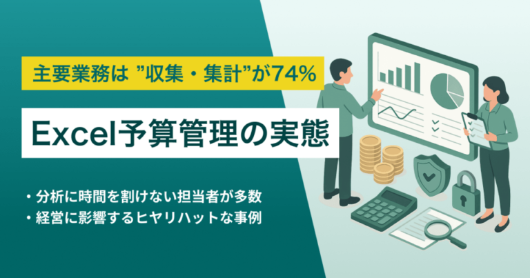 【実態調査】Excel予算管理、担当者の72%が「経営への悪影響」を懸念。「半年間ミスに気づかず」の事例も