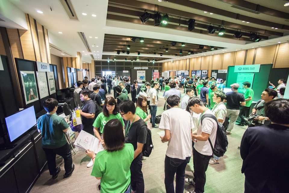 展示ブースのようす SCTX2019展示ブースの俯瞰画像