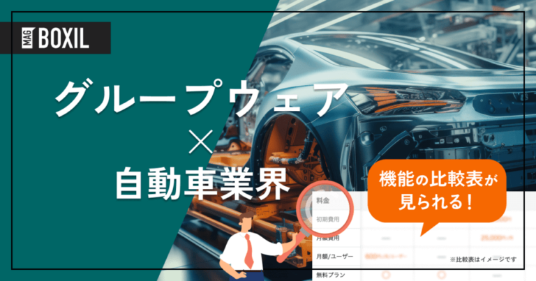 自動車業界におすすめのグループウェア6選 – 機能・料金比較