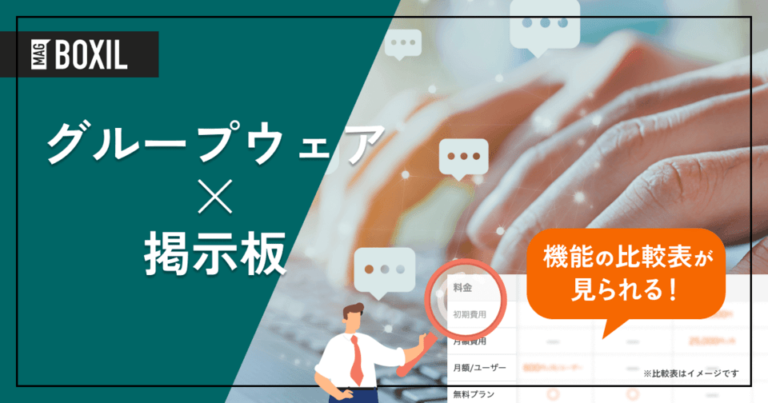 掲示板を搭載したグループウェア9選 – 機能・料金比較