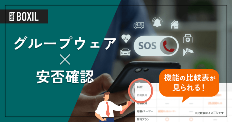 安否確認を搭載したグループウェア6選 – 機能・料金比較