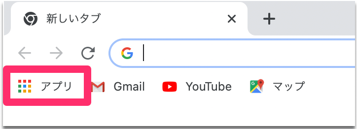 Googleアカウントのメニュー