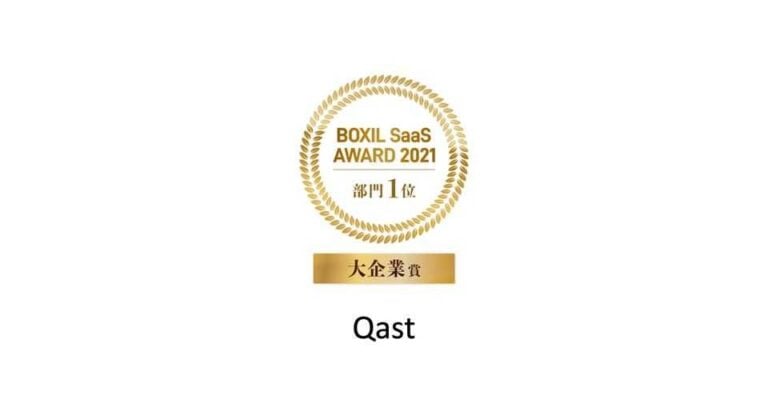BOXIL SaaS AWARD 2021 大企業賞 – Qast導入事例