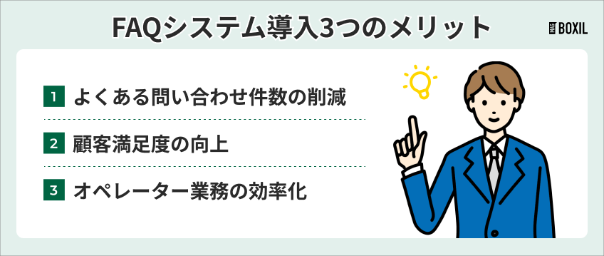 FAQシステムのメリット