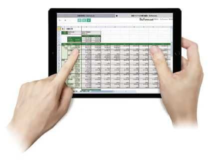 BizForecastの操作画面