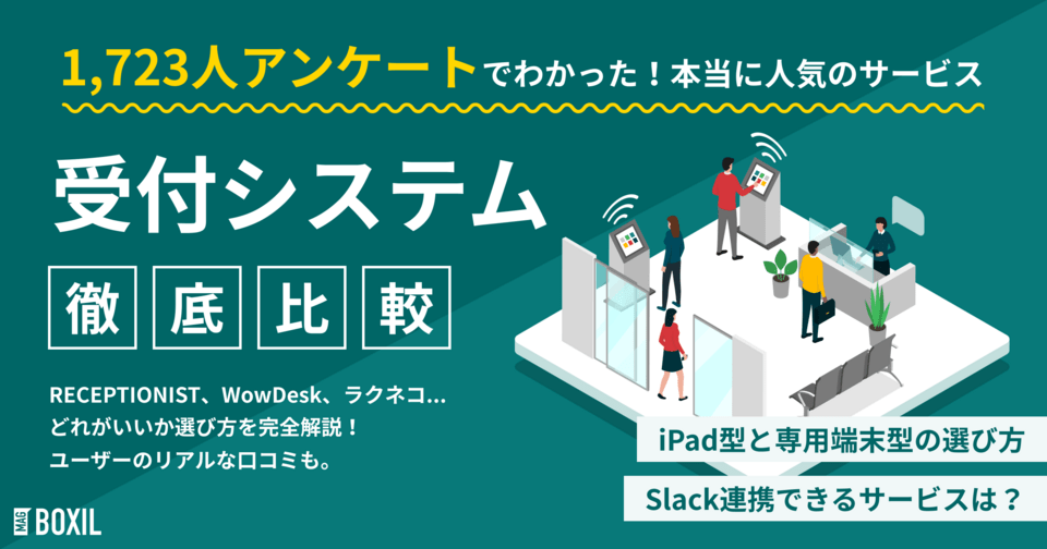【2025年】受付システム比較！シェア率・機能・価格からみる最適な選び方