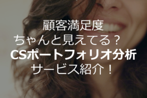 CSポートフォリオ分析とは | サービスで顧客満足度の見える化を