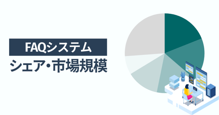 FAQシステムのシェア・市場規模 一番選ばれている人気サービスはHelpfeel（ヘルプフィール）