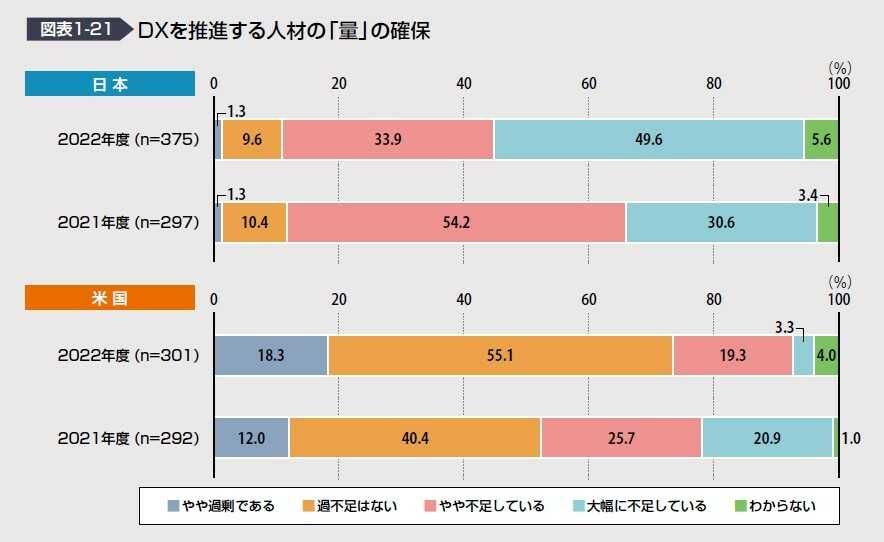 DXを推進する人材の「量」の確保
