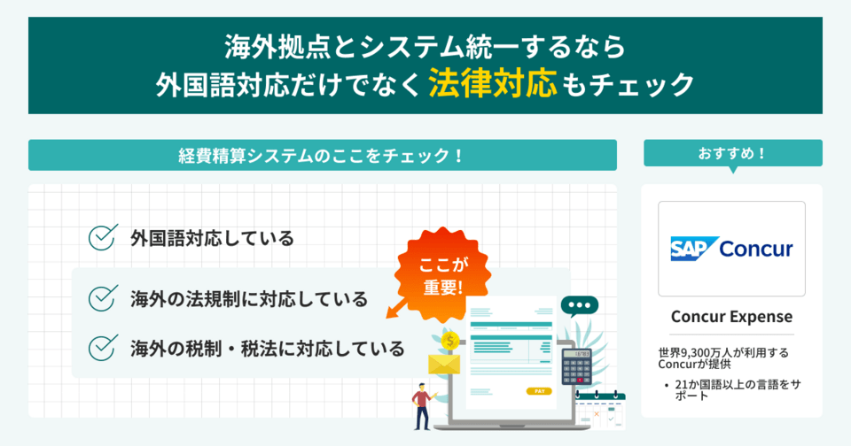 海外拠点とシステム統一するなら外国語対応だけでなく法律対応もチェック