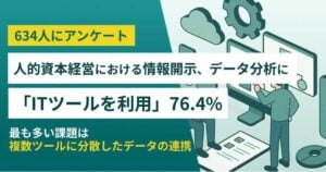 634人に調査 人的資本経営に「ITツールを利用」76.4%‐統合型人事プラットフォームに注目