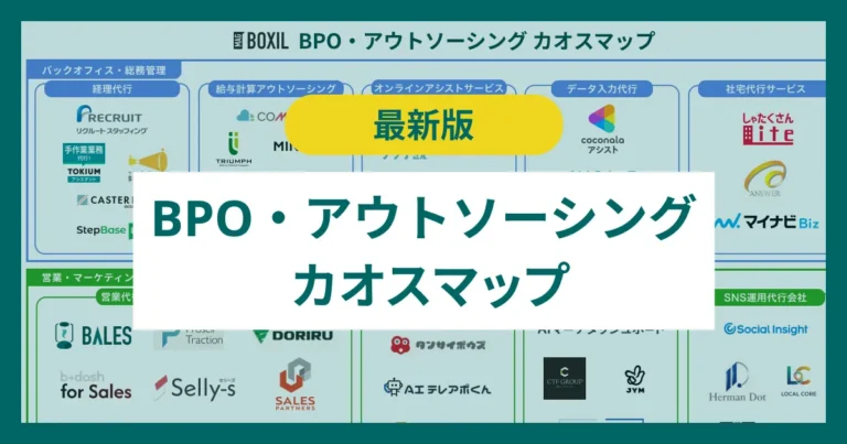 【2026年版】BPO・アウトソーシングのカオスマップ 高度専門性の外部調達やオープンタレントエコノミーも