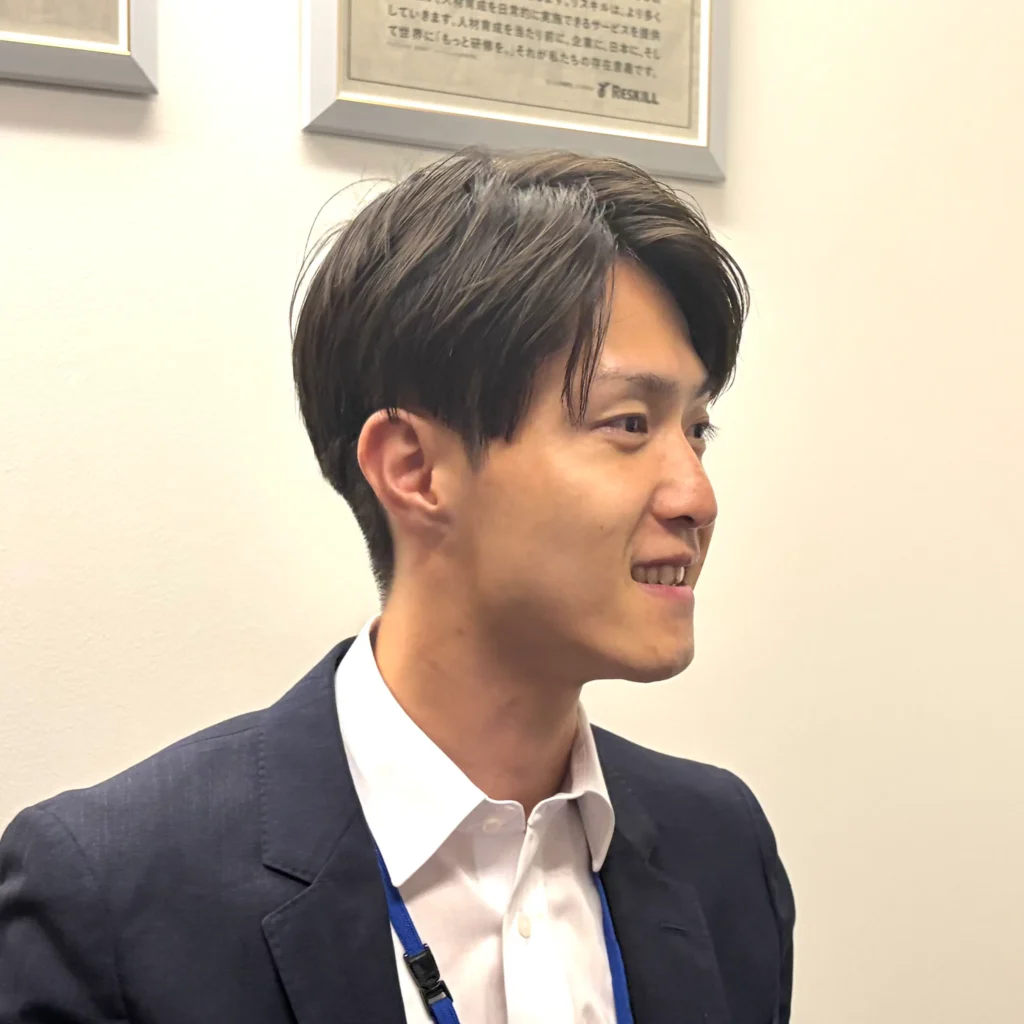 株式会社リスキル bizEC研修部 営業担当 大橋 輝月氏