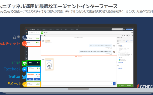 Genesys Cloud のUI画面