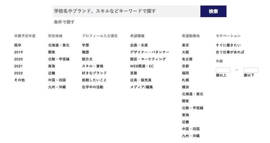 READY TO FASHIONのUI画面