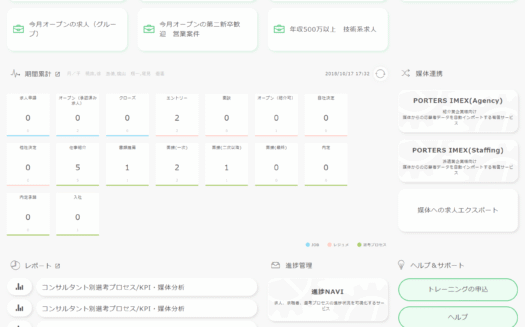 PORTERSのUI画面