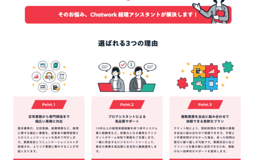 Chatwork 経理アシスタントのUI画面