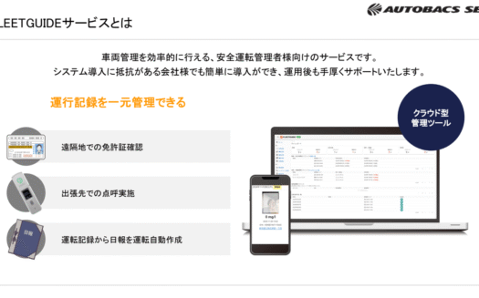 FLEETGUIDEのUI画面