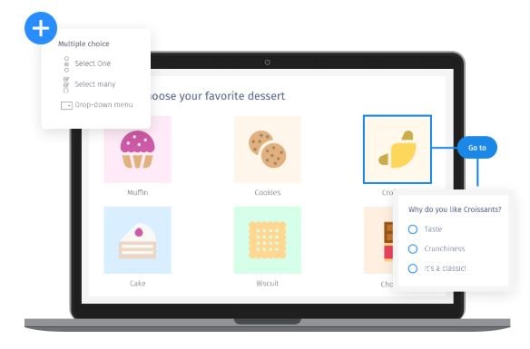 QuestionProアンケートのUI画面