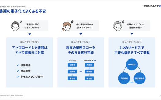 COMPACT INのUI画面