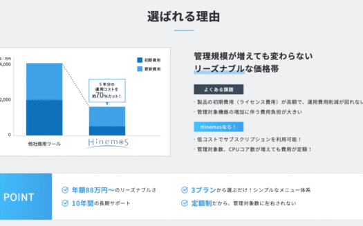 HinemosのUI画面