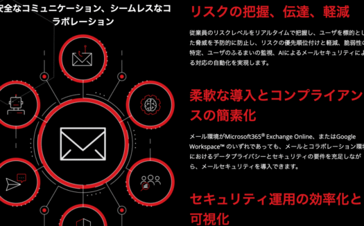 TrendAI Vision One™ Email and Collaboration SecurityのUI画面