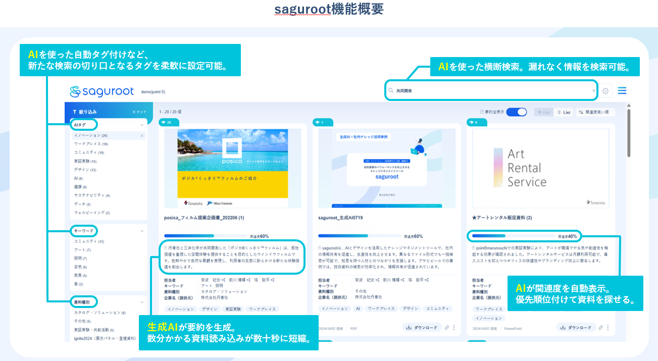 sagurootのUI画面
