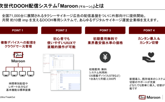 MaroonのUI画面