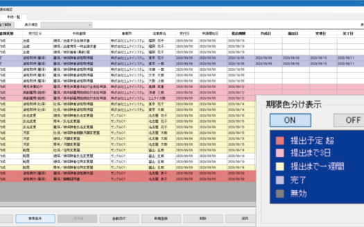 社労夢Company EditionのUI画面
