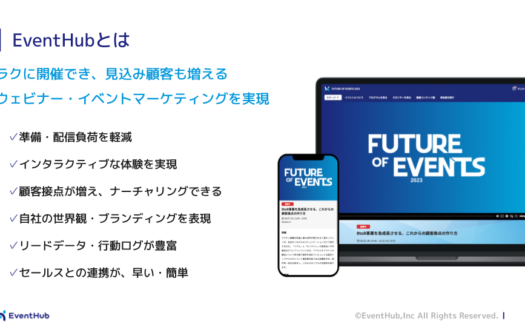 EventHubのUI画面