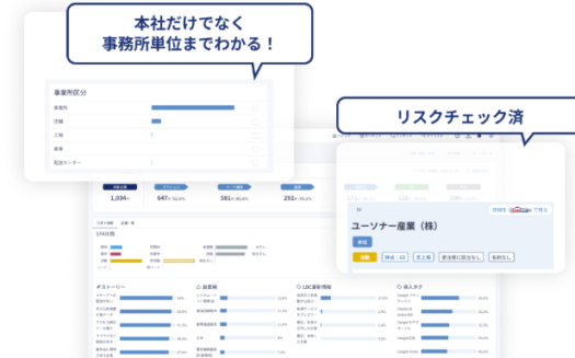 ユーソナー（uSonar）のUI画面