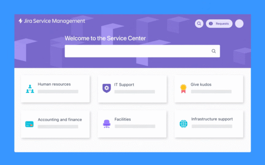 Jira Service ManagementのUI画面